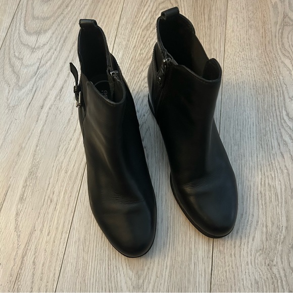 GEOX Black Genuine Leather Boots - Picture 3 of 14
